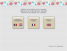 Tablet Screenshot of dokter-goossens.be